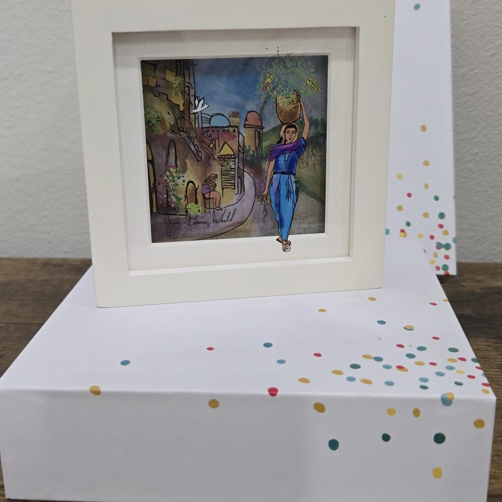 Jean Pierre Weill 3D painting on glass "Ruth"